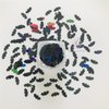 10 Grams/Pack -10MM Black Bat Shape Holographic Sequins Glitter Halloween Festival Rave Beauty Makeup Face Body Nail Art Decoration LB1000