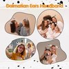 4 Pieces Dalmatian Ears Headband Puppy Ears Headband Black White Dog Ears Headband Animal Ear Headbands Dog Ears Costume Hair Accessories For Birthday Party Cartoon Style Halloween Party Favors