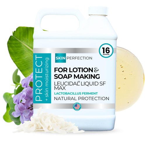 Leucidal Liquid SF Max Natural Preservatives for Cosmetics Leucidal SF Complete Preservative Natural Preservatives Alternative Skin Care Cosmetics 16 oz