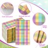 200Pcs Easter Pastel Buffalo Plaid Napkins Decorations,Disposable Spring Dark Purple Pink Yellow Guest Hand Paper Napkins for Home Bathroom Baby Shower Picnic Wedding Easter Birthday Party Supplies