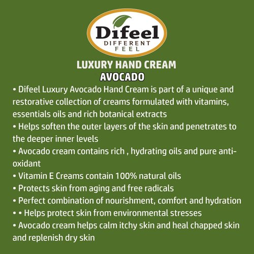 Difeel Therapeutic Hand Cream with Avocado Oil 1.4 ounce (3-Pack)