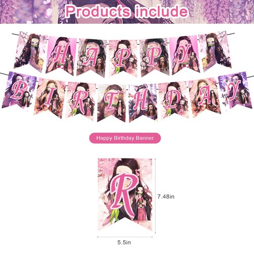 Party Decorations,Birthday Party Supplies For Party Supplies Includes Banner - Cake Topper - 12 Cupcake Toppers - 18 Balloons