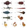 RCOMG 11PCS Prehistoric Sea Creatures Toys, Ancient Cambrian Ocean Animal Figurines Plastic Educational Marine Animal Figures for Cake Topper, School Project, Learning Toy