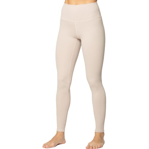Sunzel Workout Leggings for Women, Squat Proof High Waisted Yoga Pants 4 Way Stretch, Buttery Soft, Beige, Medium