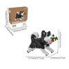 shenhailan Cute Animal Building Blocks, Pet Micro Mini Building Blocks for Adults and Kids Age 6+ Gift Toy 1002 Pcs (Black Husky)