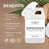 ClearLee Fractionated Coconut Oil MCT - Cosmetic Grade Natural & Pure Oil for Massage, Body, Hair, Skin, Face, Nail, Spa, Aromatherapy Carrier for Essential Oils, Soap Making, Serums & More (64 oz)