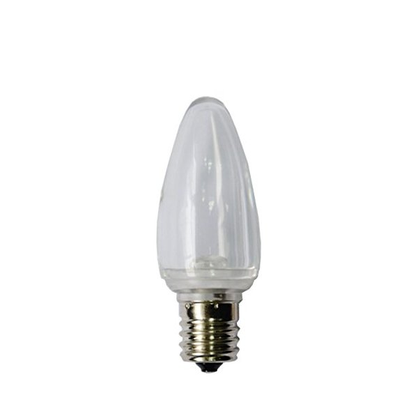 EZLS 5 Pure White C9 Smooth Led Bulb Transparent Lens - Retro Christmas Lights