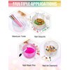 TOROKOM Monomer Dish with Lid Dappen Dish Nail Cup Small Glass Nail Dish for Liquid Powder Monomer Holder Colorful Damping Dapping Dish for Acrylic Nails