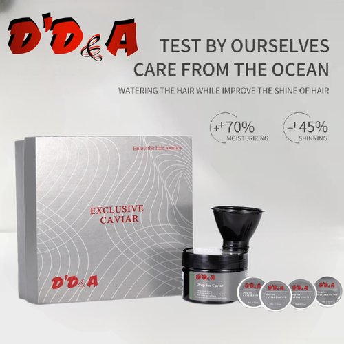 D'D&A Caviar Hair Treatment Set for Brittle, Damaged, Weak and Thin Hair