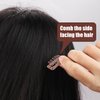 32pcs U Shape Wig Clips, Small Comb Hair Extension Clips with Soft Rubber Snap Metal Mini Clips Accessories for Wig Braids Hair DIY Chunni