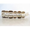 Golden rose clear art deco sparkly banana hair claw clip with rhinestones