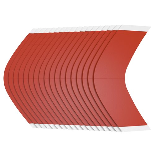 Sunshine Tape Liberty Red Hairpiece Wig Tape | Made in USA | 108 CC Curve Strips | Double Sided Adhesive Tape for Toupee Lace Front Wig Strong Hold Waterproof Contours
