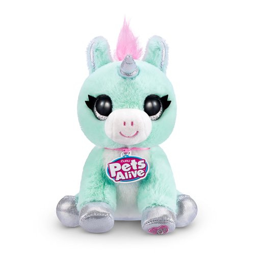 Pets Alive Pet Shop Surprise Unicorn Toys by ZURU - Interactive with Electronic 'Speak & Repeat' Animal Playset Unicorn Gifts for Girls and Kids (Series 2)