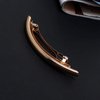 2PCS Women Metal Alloy French Hair Barrette Hair Clip Simple Hair Pin Hair Accessories Spring Clips (Gold)
