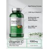 Horbäach Vitamin C 1000mg | 250 Capsules | with Bioflavonoids and Rose HIPS | Non-GMO, Gluten Free Supplement | High Strength Formula