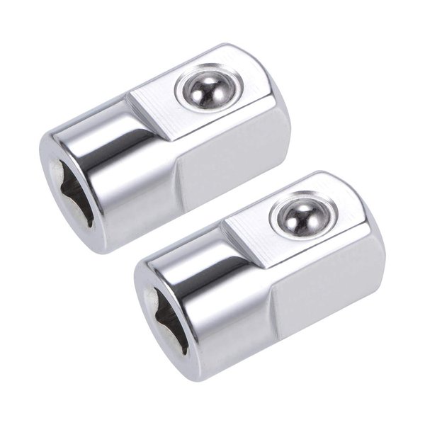 uxcell 2 Pcs 1/4 Inch Drive (F) x 1/2 Inch (M) Socket Adapter, Female to Male