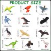 Warmshine 24 Pcs Realistic Bird Animals Figurines Mini Bird Figures Model Eagle Parrot Robin Owl Plastic Bird Figures Toys Fairy Garden Accessories Dollhouse Birthday Cake Toppers