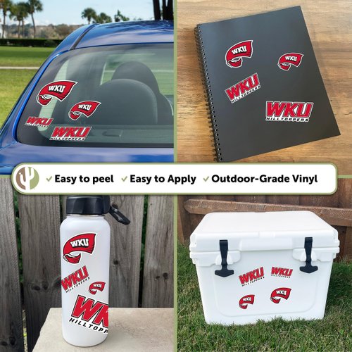 Desert Cactus Western Kentucky University Stickers WKU Hilltoppers Vinyl Decals Laptop Water Bottle Car Scrapbook11.42x8.9 T1 (Type 1-1)