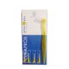 Curaprox CPS 09 Prime Plus Interdental Brushes Set, 5 interdental brushes CPS 09 + 1 holder UHS 409, 0.9 mm to 4 mm, Yellow