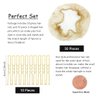 Invisible Hair Nets and U Shaped Hair Pins Set/Hair Bun Shaper Set with 50Pcs Elastic Edge Mesh Hair Nets and 10Pcs Positioning U Shaped Hair Pins for Women Hair Bun(Blonde)