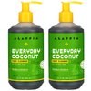 Alaffia Everyday Coconut Face Cleanser for All Skin Types. Leaves Skin Fresh and Hydrated with Fair Trade Coconut Oil & Neem, Vegan, Cruelty Free, No Parabens, Purely Coconut, 2 Pack - 12 Fl Oz Ea