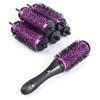 XC Global Round Hair Brush Set with Detachable Barrels Styling Tool, Round Hair Brush for Blow Drying with 6 Barrels 1 Handle, 3 Different Hair rollers to Create Your Hairstyle