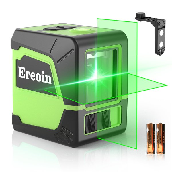 Laser Level Self-leveling Green Cross laser tool with vertical and horizontal lines,360 degree rotation self-leveling mode&IP54 waterproof for Picture Hanging Indoor & Outdoor