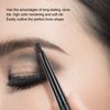 2Pcs Waterproof Eyebrow Brush Pencil, Double‑Headed Long Lasting Eye Brow Pen Looking Brows Effortlessly(Dark gray)