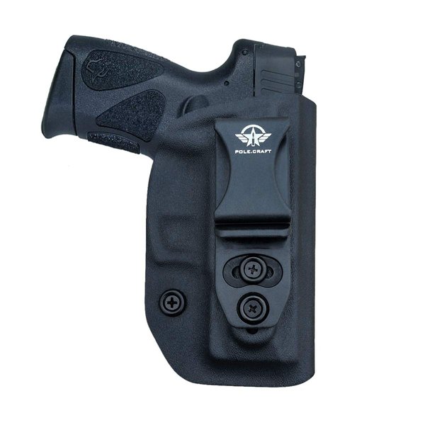 POLE.CRAFT Taurus G2C Holster, Kydex IWB Holster for G2C Taurus Holster & Millennium PT111 G2 / PT140 Holster - Kydex Holster Taurus PT111 G2C 9mm Pistol Case (Black, Right Hand Draw)