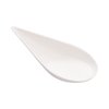 Restaurantware Pulp Tek 4.1 In Compostable Tasting Spoons,100 Teardrop Shaped Bagasse Spoons-Easy To Hold,Biodegradable,White Bagasse Disposable Taster Spoons,For Appetizers,Grease Resistant