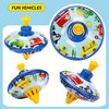 Beeqoo Retro Spinning Top Tin Toy for Kids – Fun Vehicle Classic Toys - Toddler Traditional Spin Tops - Metal Fidget Spinner for Kindergarten – Sensory Gyroscope - Novelty Gifts Party Favors