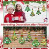 Qyeahkj 54 Sets Christmas Tree DIY Ornaments Craft Kit for Kids Toddlers Christmas Hanging Art Project Paper Ornaments Making Crafts for Preschool Kids Ages 4-8, 8-12 for Xmas Party Favors, 9 Styles