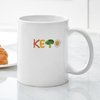 CafePress Awesome Keto Diet Vegan Veganism Organic Vege Mugs 11 oz (325 ml) Ceramic Coffee Mug