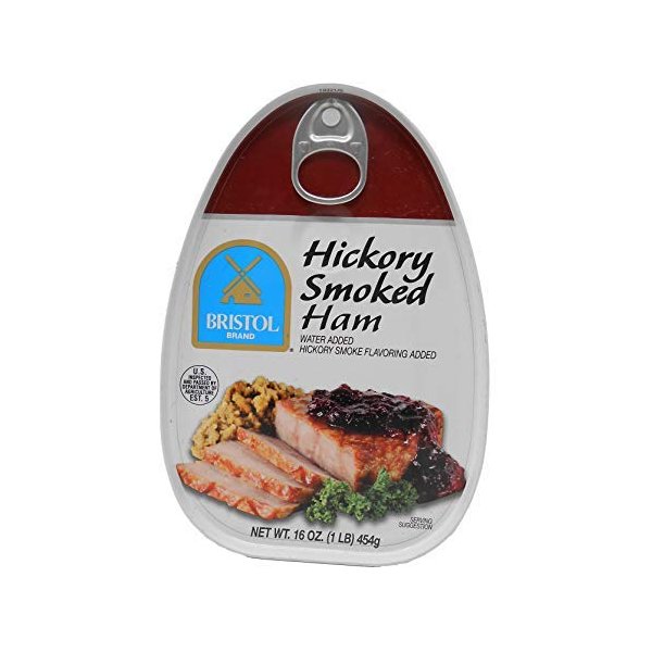 Bristol Hickory Smoked Cooked, Canned Ham - 16oz (Pack of 1)