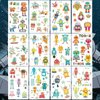 Ooopsiun Luminous Robot Temporary Tattoos for Boys- 90 Styles Glow in The Dark, Robot Birthday Party Decorations Supplies Favors for Kids Boys