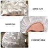 Abaodam wig lawyer costume wig for powdered wigs vendetta white colonial Lawyer Judge Wig Long Curly Wig Cosplay Fashion barrister wig Hairpiece english lawyers wigs (White) Halloween Party Wigs