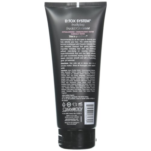 Giovanni Cosmetics Dtox System Purifying Facial Cleanser Step 1-7 fl oz