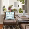 BaoNews Coastal Navy Blue Pillow Covers, Coastal Starfish Repeat Pattern Navy Turquoise Square 20 x 20 Inches Decorative Throw Pillow Covers Cotton Cushion for Sofa Bedroom Car, Blue 06, Set of 2