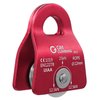 GM CLIMBING Red Micro Prusik Minding Pulley 25kN CE UIAA Certified 12mm Single Pulley Mobile Side Plates for Arborist Rigging Climbing Rescue One Unit
