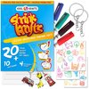 Shrink Krafts | Shrinky Paper Kit for Kids | Arts and Crafts for Girls & Boys Ages 6-12 | Craft Kits Art Set | Indoor DIY Activity Craft Kits | Fun Creative Shrinky Charms for Kids | Great Crafts Gift