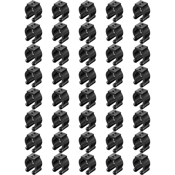 Skylety 40 Pieces Fishing Rod Clips Billiards Cue Clip Holders Fishing Pole Rod Holder Clips Snooker Cue Locating Clips for Fishing Rod Billiards Cue Snooker Cue