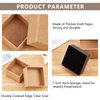 PH PandaHall 48 Pack Ring Box, 1.5x1.5x1.1 Inch Jewelry Gift Boxes Square Cardboard Jewelry Box with Foam Small Earring Packing Box for Selling Weddings Mother Birthdays Christmas Valentine Business