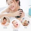 TOPHOME Non-Scratch Silicone Sponges Food-Grade Cleaning Brush, Dish Washing Kitchen Scrubber Sponges for Tableware, Vegetable Fruits, Pot Pan Dish Bowl, Washing Hands, Shower Body Scrubber (Black)