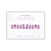 Handmade Acrylic Press On Nails Display Card | 5x7” 30 pk | w/Application Aftercare Instructions Inserts Marble for Packaging in Your 6 * 9 Holographic Bags Use With Double Sided Tape