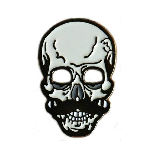 Skull Golf Ball Marker with Flame Hat Clip