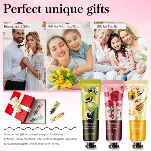 20 PCS Hand Cream Set, Gifts for Women, Teen Girl Gifts, Bridesmaid Gifts, Travel Size Lotion Hands Cream for Dry Cracked Hands, Mini Travel Size Hand Lotion Hand Cream Bulk