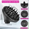 Upgraded Diffuser Attachment for Dyson Curling Iron HS05 HS03 HS01, Portable Hair Dryer Diffuser Nozzle Converting for Airwrap Styler to Hair Dryer