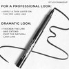 Line Styler Pen – Smudge Proof & Waterproof Blackest Black Liquid Eyeliner Pen w/Flexible Felt Tip - Long Lasting Sharp Line Eyeliner Pen Safe For Sensitive Eyes – Blackest Eyeliner
