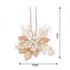 FXmimior Bridal Headpiece Vintage Crystal Leaf Hair Pins Bobby Pins Wedding Party Hair Accessories(pack of 3) (gold)