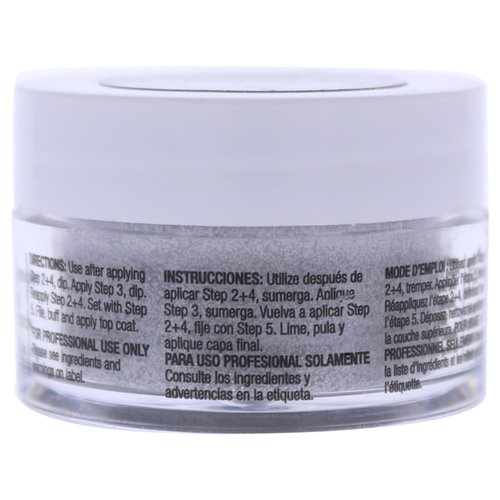 Cuccio Colour Powder Nail Polish - Lacquer For Manicure And Pedicure - Highly Pigmented Powder That Is Finely Milled - Durable Finish With A Flawless Rich Color - Silver W/ Rainbow Mica - 0.5 Oz